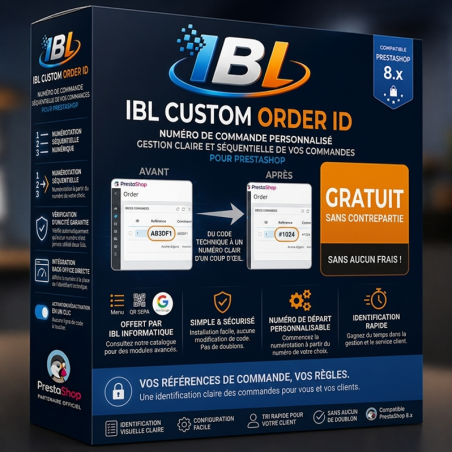 Custom Order ID — Numéro de commande personnalisé (gratuit)
